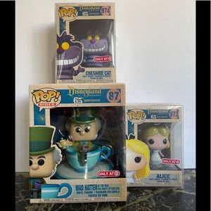 Funko POP target Alice in the wonderland set of 3